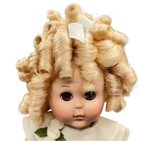 Shirley Temple Ginny Porcelain Doll MBI 11” Sailor Dress w/ Stand - Picture 5 of 15